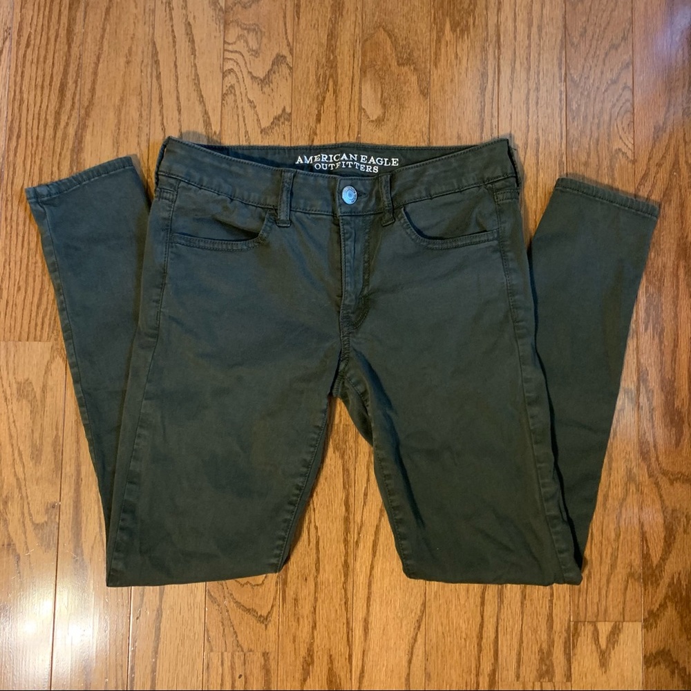 American Eagle Olive Jeggings